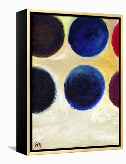 The Happy Dots 8, 2014-Nancy Moniz-Framed Premier Image Canvas