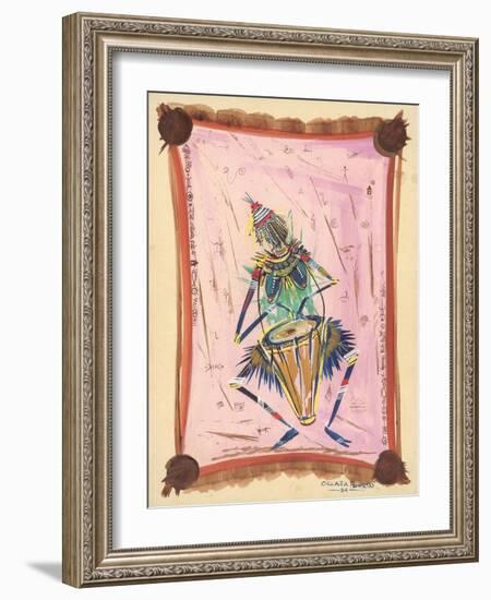 The Happy Drummer, 2004-Oglafa Ebitari Perrin-Framed Giclee Print