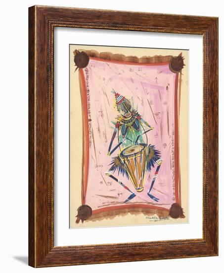 The Happy Drummer, 2004-Oglafa Ebitari Perrin-Framed Giclee Print