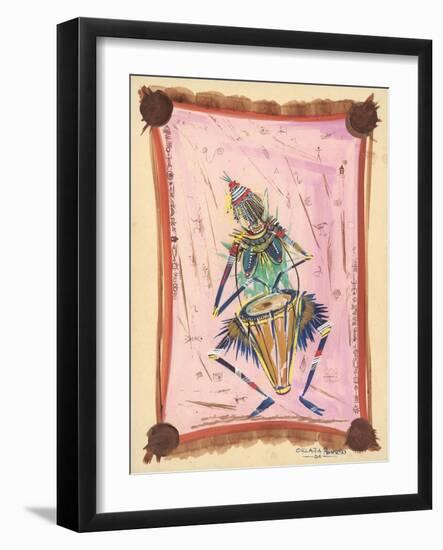 The Happy Drummer, 2004-Oglafa Ebitari Perrin-Framed Giclee Print