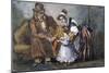 The Happy Family, 1847-Paul Gavarni-Mounted Giclee Print