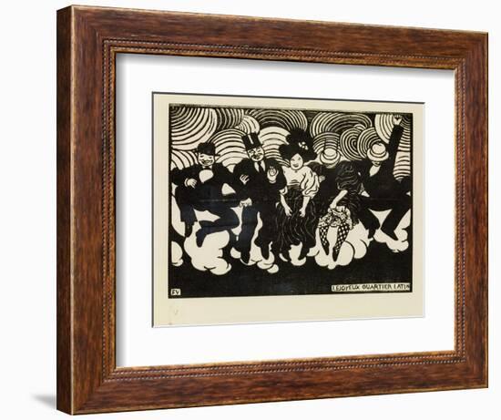 The Happy Latin Quarter-Félix Vallotton-Framed Giclee Print