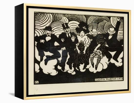 The Happy Latin Quarter-Félix Vallotton-Framed Premier Image Canvas