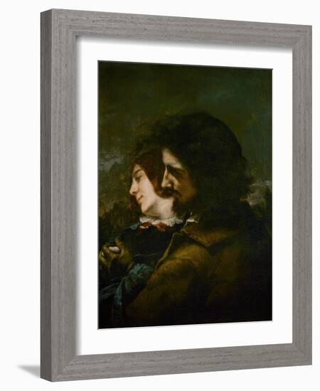 The Happy Lovers-Gustave Courbet-Framed Giclee Print