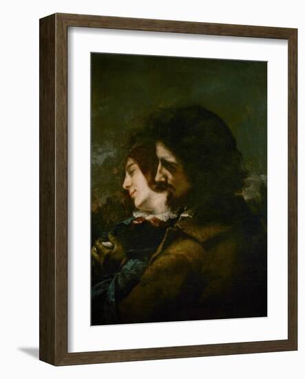 The Happy Lovers-Gustave Courbet-Framed Giclee Print