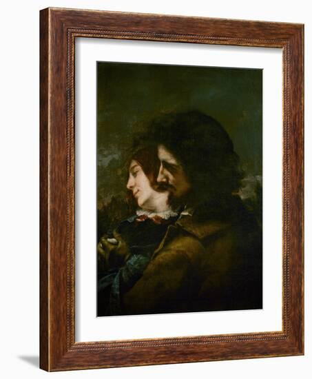 The Happy Lovers-Gustave Courbet-Framed Giclee Print