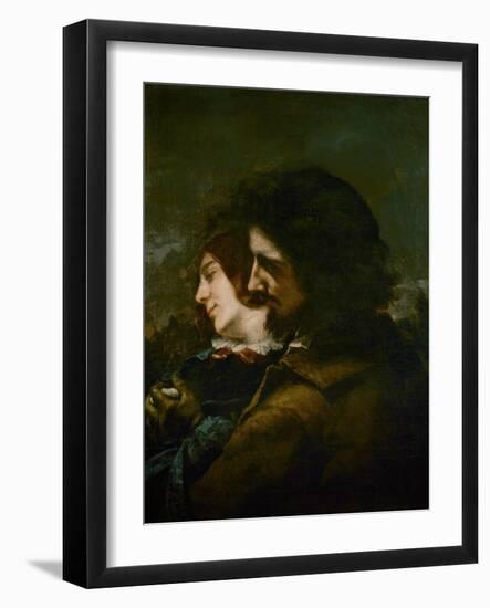 The Happy Lovers-Gustave Courbet-Framed Giclee Print