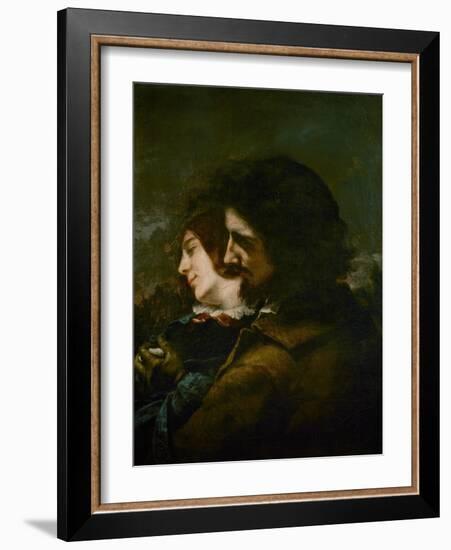 The Happy Lovers-Gustave Courbet-Framed Giclee Print