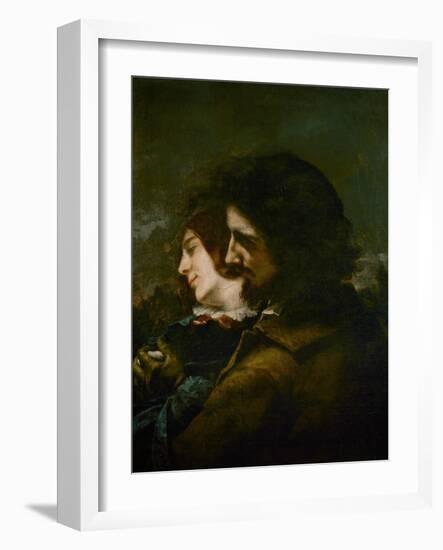 The Happy Lovers-Gustave Courbet-Framed Giclee Print