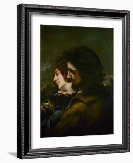 The Happy Lovers-Gustave Courbet-Framed Giclee Print