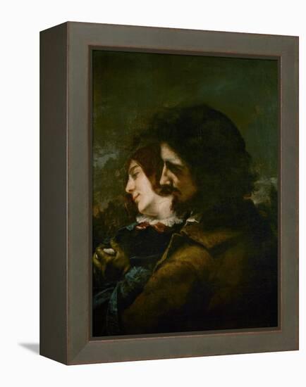 The Happy Lovers-Gustave Courbet-Framed Premier Image Canvas