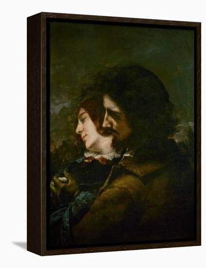The Happy Lovers-Gustave Courbet-Framed Premier Image Canvas