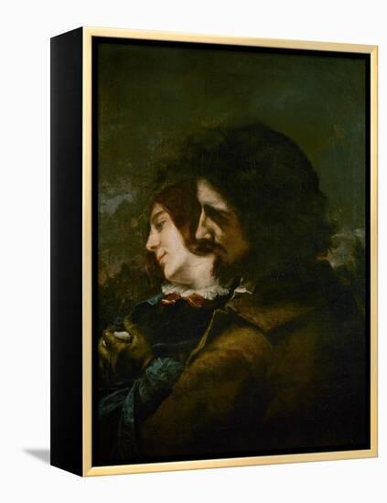 The Happy Lovers-Gustave Courbet-Framed Premier Image Canvas