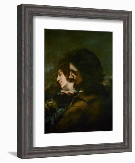 The Happy Lovers-Gustave Courbet-Framed Giclee Print