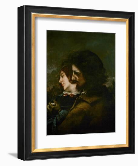 The Happy Lovers-Gustave Courbet-Framed Giclee Print