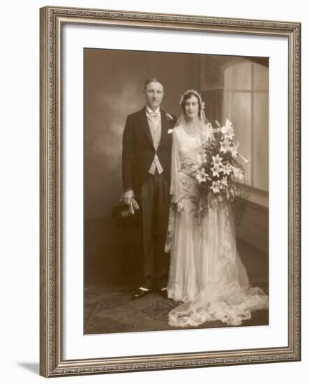 The Happy Pair: an Unidentified Couple from Stafford England-Guy Stafford-Framed Photographic Print
