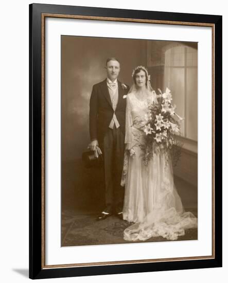 The Happy Pair: an Unidentified Couple from Stafford England-Guy Stafford-Framed Photographic Print