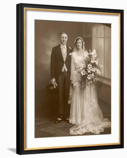 The Happy Pair: an Unidentified Couple from Stafford England-Guy Stafford-Framed Photographic Print