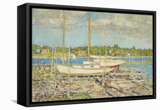 The Harbor, 1902-Frederick Childe Hassam-Framed Stretched Canvas