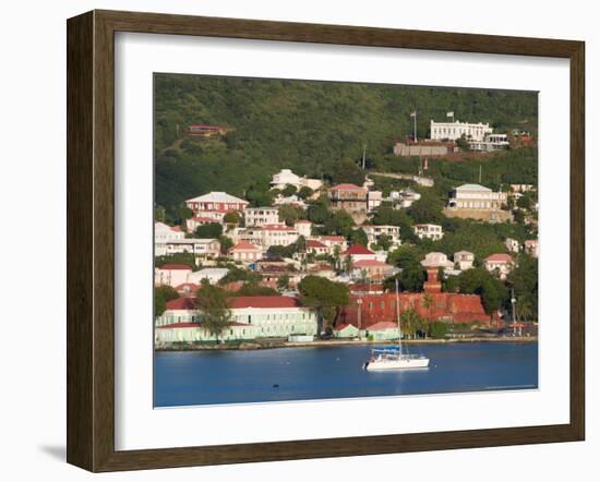 The Harbor at Charlotte Amalie, St. Thomas, Caribbean-Jerry & Marcy Monkman-Framed Photographic Print