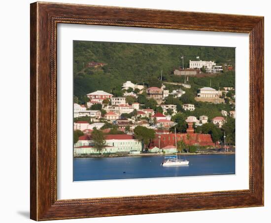 The Harbor at Charlotte Amalie, St. Thomas, Caribbean-Jerry & Marcy Monkman-Framed Photographic Print