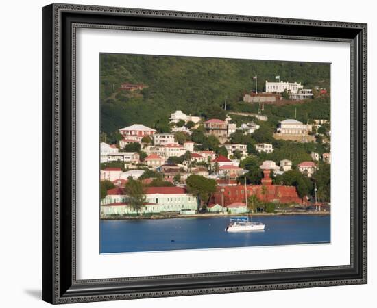 The Harbor at Charlotte Amalie, St. Thomas, Caribbean-Jerry & Marcy Monkman-Framed Photographic Print