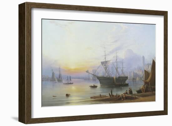 The Harbor at North Shields-Joseph Crawhall-Framed Giclee Print