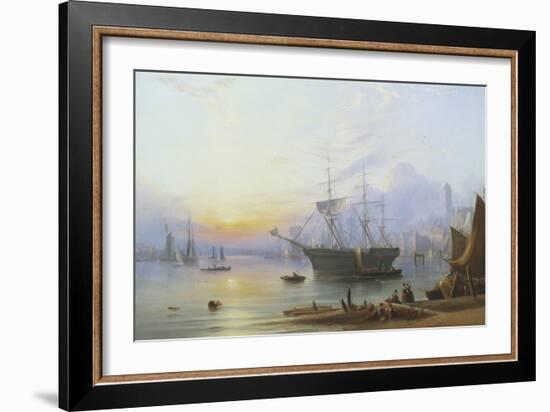 The Harbor at North Shields-Joseph Crawhall-Framed Giclee Print