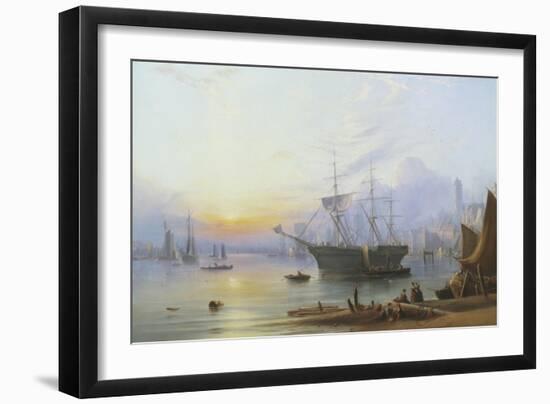 The Harbor at North Shields-Joseph Crawhall-Framed Giclee Print