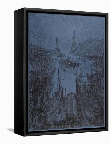 The Harbor, Genoa, 1913-Joseph Pennell-Framed Premier Image Canvas