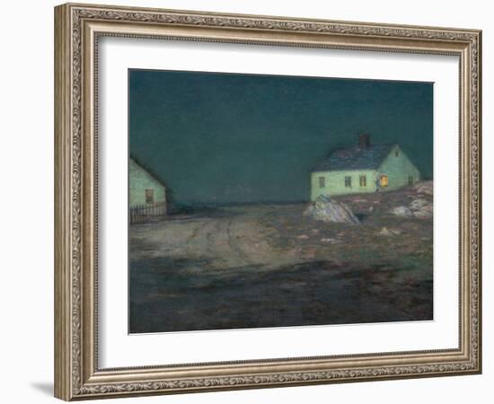 The Harbor Light, New York-Birge Harrison-Framed Giclee Print