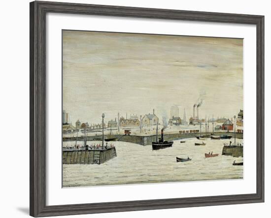 The Harbour, 1957-Laurence Stephen Lowry-Framed Giclee Print