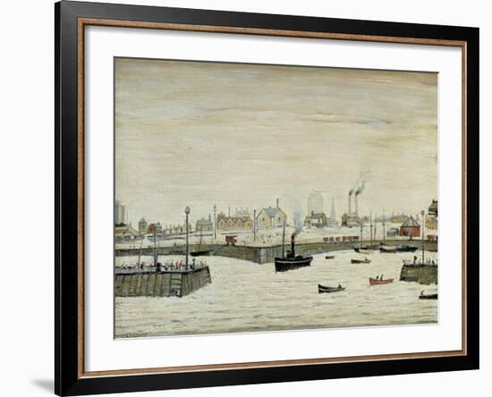 The Harbour, 1957-Laurence Stephen Lowry-Framed Giclee Print