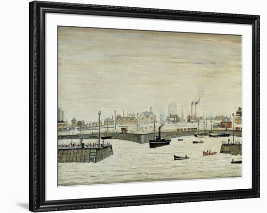 The Harbour, 1957-Laurence Stephen Lowry-Framed Giclee Print