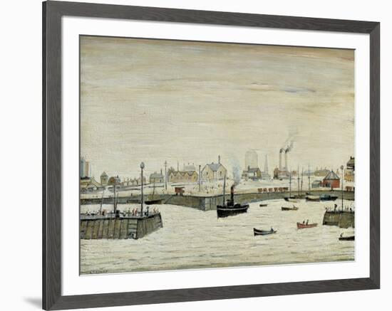 The Harbour, 1957-Laurence Stephen Lowry-Framed Giclee Print