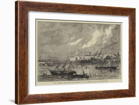 The Harbour and Town of Zanzibar on the Morning after the Hurricane-null-Framed Giclee Print