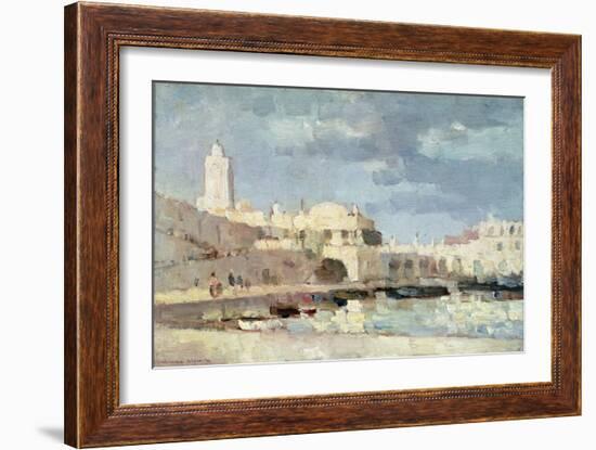 The Harbour at Algiers, 1876-Albert-Charles Lebourg-Framed Giclee Print