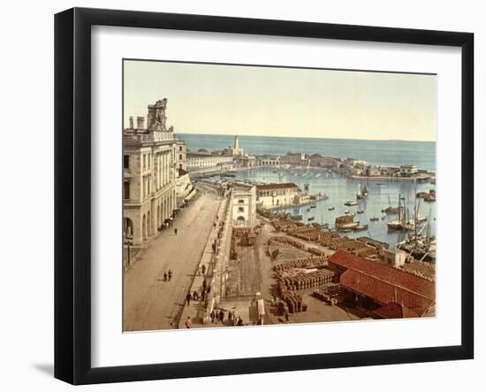 The Harbour at Algiers, Pub. C.1900-null-Framed Giclee Print