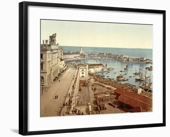 The Harbour at Algiers, Pub. C.1900-null-Framed Giclee Print