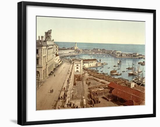 The Harbour at Algiers, Pub. C.1900-null-Framed Giclee Print