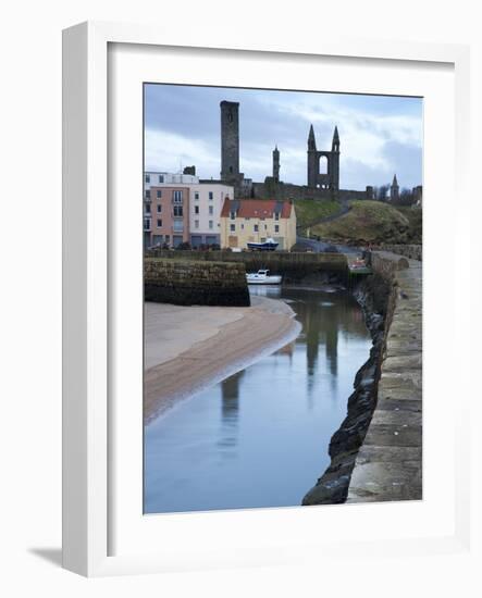 The Harbour at Dawn, St Andrews, Fife, Scotland-Mark Sunderland-Framed Photographic Print