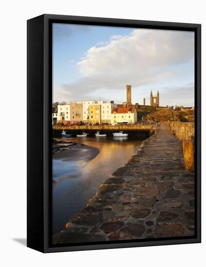 The Harbour at Dawn, St Andrews, Fife, Scotland-Mark Sunderland-Framed Premier Image Canvas