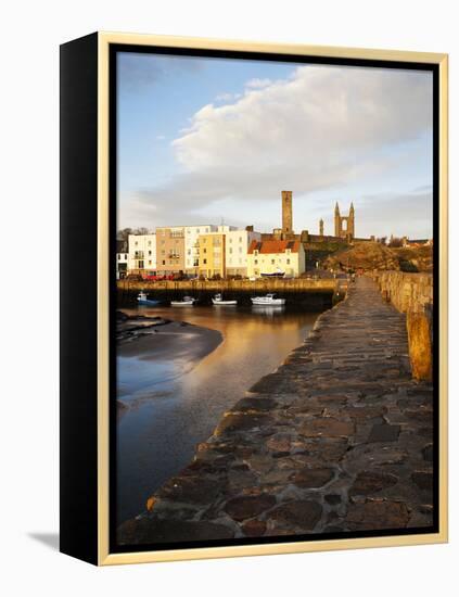 The Harbour at Dawn, St Andrews, Fife, Scotland-Mark Sunderland-Framed Premier Image Canvas