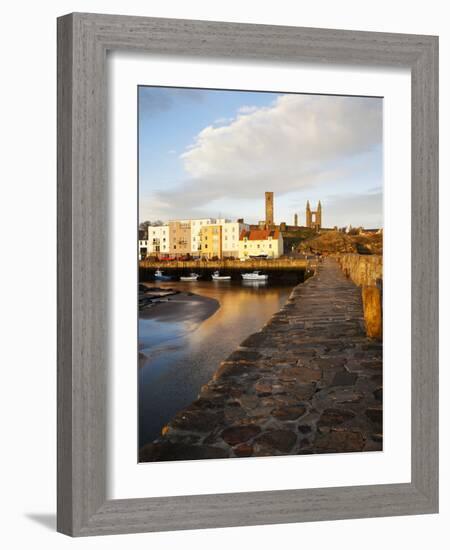 The Harbour at Dawn, St Andrews, Fife, Scotland-Mark Sunderland-Framed Photographic Print