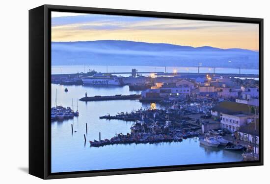 The Harbour at Dawn, Tangier, Morocco, North Africa, Africa-Neil Farrin-Framed Premier Image Canvas