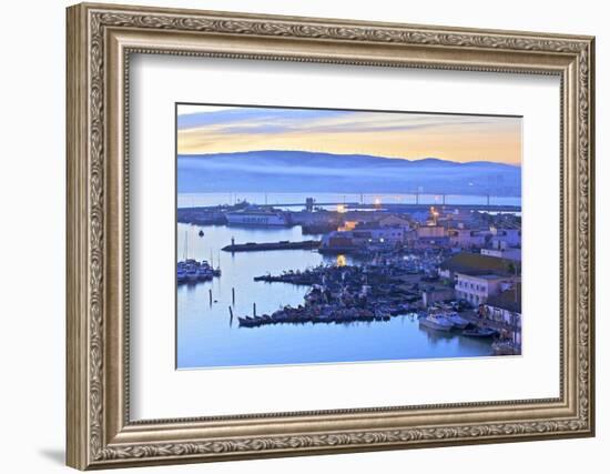 The Harbour at Dawn, Tangier, Morocco, North Africa, Africa-Neil Farrin-Framed Photographic Print