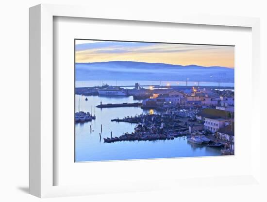 The Harbour at Dawn, Tangier, Morocco, North Africa, Africa-Neil Farrin-Framed Photographic Print