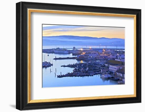 The Harbour at Dawn, Tangier, Morocco, North Africa, Africa-Neil Farrin-Framed Photographic Print