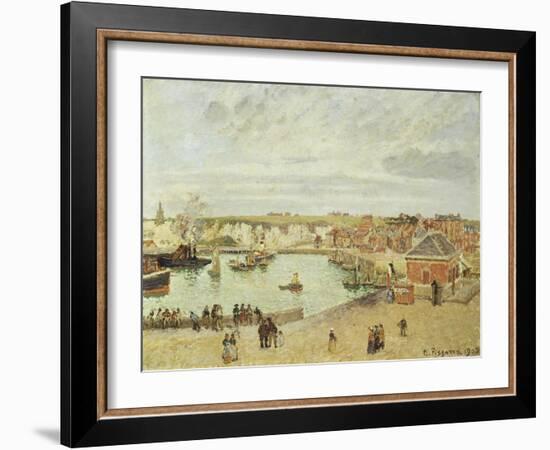 The Harbour at Dieppe, 1902-Camille Pissarro-Framed Giclee Print