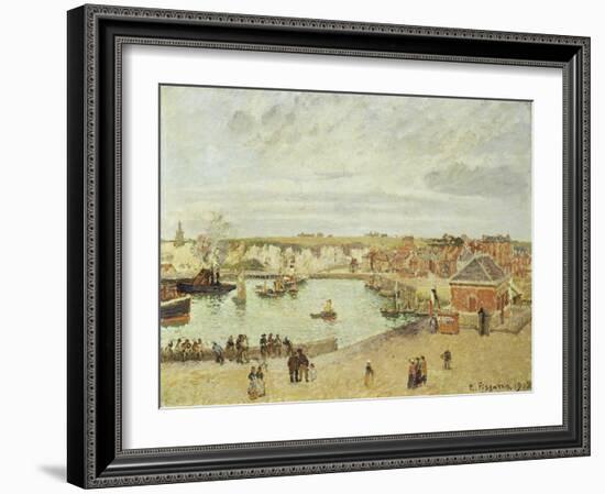 The Harbour at Dieppe, 1902-Camille Pissarro-Framed Giclee Print